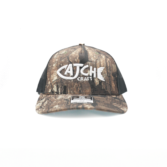 Classic Bark Camo White Logo Hat