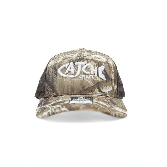 Classic Camo Edge White Logo Hat